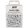 JAM Paper Small Paper Clips, White,3 Packs of 100 (2183755B)~#|#~m002765262_sc7
