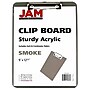 JAM Paper® Plastic Clipboards, Letter Size, 9 x 12 1/2, Smoke Grey Clip Boards, 12/Pack (340926884A)~#|#~m002765438_sc7
