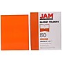 JAM Paper Laminated 2-Pocket Glossy Presentation Folders, Orange, 25/Pack (385GORD)~#|#~m002765521_sc7
