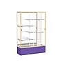 Ghent Spirit 48"W x 72"H x 16"D Floor Case, Mirror Back, Champagne Finish, Purple Base~#|#~m002839573_sc7