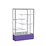 Ghent Spirit 48"W x 72"H x 16"D Floor Case, Mirror Back, Satin Finish, Purple Base~#|#~m002839574_sc7