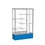Ghent Spirit 48"W x 72"H x 16"D Floor Case, Mirror Back, Satin Finish, Royal Blue Base~#|#~m002839580_sc7