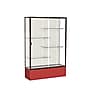 Ghent Spirit 48"W x 72"H x 16"D Floor Case, Plaque Back, Dk. Bronze Finish, Red Base~#|#~m002839604_sc7