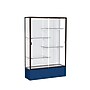 Ghent Spirit 48"W x 72"H x 16"D Floor Case, White Back, Dk. Bronze Finish, Navy Base~#|#~m002839625_sc7