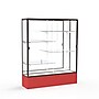 Ghent Spirit 60"W x 72"H x 16"D Floor Case, Mirror Back, Dk. Bronze Finish, Red Base~#|#~m002839664_sc7