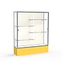 Ghent Spirit 60"W x 72"H x 16"D Floor Case, Plaque Back, Satin Finish, Golden Rod Base~#|#~m002839677_sc7