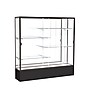Ghent Spirit 72"W x 72"H x 16"D Floor Case, Mirror Back, Dk. Bronze Finish, Black Base~#|#~m002839726_sc7