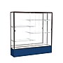 Ghent Spirit 72"W x 72"H x 16"D Floor Case, Mirror Back, Dk. Bronze Finish, Navy Base~#|#~m002839741_sc7