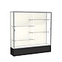 Ghent Spirit 72"W x 72"H x 16"D Floor Case, Plaque Back, Satin Finish, Black Base~#|#~m002839757_sc7