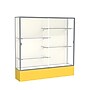 Ghent Spirit 72"W x 72"H x 16"D Floor Case, Plaque Back, Satin Finish, Golden Rod Base~#|#~m002839763_sc7