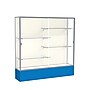 Ghent Spirit 72"W x 72"H x 16"D Floor Case, Plaque Back, Satin Finish, Royal Blue Base~#|#~m002839784_sc7