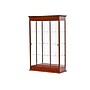 Ghent Varsity 48"W x 77"H x 18"D Lighted Floor Case, Sliding Doors, Mirror Back, Cherry Oak Finish~#|#~m002839816_sc7