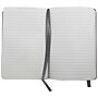 JAM Paper Professional Notebooks, 5.8" x 8.3", Wide Ruled, 70 Sheets, Gray/Silver (340528858)~#|#~m002869943_sc7