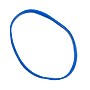 JAM Paper Colored Multi-Purpose #33 Rubber Bands, 3.5" x 0.125", Non-Latex, Blue, 100/Pack (333RBBU)~#|#~m002870157_sc7