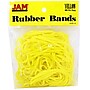 JAM Paper Multi-Purpose #33 Rubber Bands, 3.5" x 0.125", Latex Free, Yellow, 100/Pack (333RBYE)~#|#~m002870180_sc7