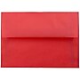 JAM Paper 4Bar A1 Translucent Vellum Invitation Envelopes, 3.625 x 5.125, Primary Red, 25/Pack (1591618)~#|#~m002934306_sc7