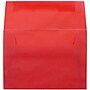JAM Paper® A2 Translucent Vellum Invitation Envelopes, 4.375 x 5.75, Primary Red, 25/Pack (PACV605)~#|#~m002934309_sc7