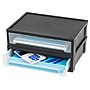 Staples Large Desk Top Durable Stacking Drawer, Black, 3.56"H x 9.69"W x 13.75"D~#|#~m003000968_sc7