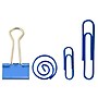 JAM Paper® Office Clip Assortment, Blue, 1 Binder Clips, 1 Round Paper Cloops & 2 Paper Clips (Small & Jumbo) (26411BUASRTD)~#|#~m003047742_sc7