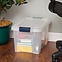 Staples® 6.75 Gallon Tote, 10.13"H x 11.88"W x 18.38"D~#|#~m003061369_sc7