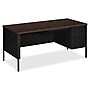 HON Metro Classic 66"W Right Pedestal Desk, Mocha/Black (HONP3265RMOP)~#|#~m003170237_sc7