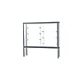 Ghent Challenger 72"W x 66"H x 16"D Floor Case, White Back, Satin Natural Finish, Aluminum Legs~#|#~m003187485_sc7