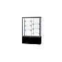 Ghent Challenger 48"W x 66"H x 16"D Floor Case, White Back, Satin Natural Fin, Black Laminate Base~#|#~m003187509_sc7