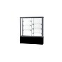 Ghent Challenger 60"W x 66"H x 16"D Floor Case, White Back, Satin Natural Fin, Black Laminate Base~#|#~m003187515_sc7