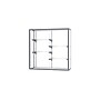 Ghent Champion 48"W x 48"H x 16"D Wall Case, White Back w/ Satin Finish~#|#~m003187562_sc7