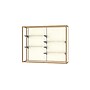 Ghent Champion 60"W x 48"H x 16"D Wall Case, Plaque Back, Champagne Finish~#|#~m003187564_sc7