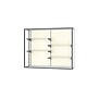 Ghent Champion 60"W x 48"H x 16"D Wall Case, Plaque Back w/ Satin Finish~#|#~m003187565_sc7