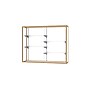 Ghent Champion 60"W x 48"H x 16"D Wall Case, White Back, Champagne Finish~#|#~m003187567_sc7