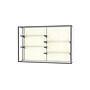 Ghent Champion 72"W x 48"H x 16"D Wall Case, Plaque Back w/ Satin Finish~#|#~m003187571_sc7