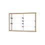 Ghent Champion 72"W x 48"H x 16"D Wall Case, White Back, Champagne Finish~#|#~m003187573_sc7