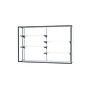 Ghent Champion 72"W x 48"H x 16"D Wall Case, White Back w/ Satin Finish~#|#~m003187574_sc7