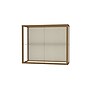 Ghent Champion 36"W x 30"H x 14"D Wall Case, Plaque Back, Champagne Finish~#|#~m003187579_sc7