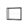 Ghent Champion 36"W x 30"H x 14"D Wall Case, White Back, Dk. Bronze Finish~#|#~m003187581_sc7