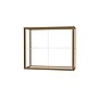 Ghent Champion 36"W x 30"H x 14"D Wall Case, White Back, Champagne Finish~#|#~m003187582_sc7
