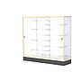 Ghent Colossus 72"W x 66"H x 20"D Floor Case, White Back, Champagne Finish~#|#~m003187594_sc7