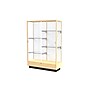 Ghent Heritage 48"W x 70"H x 18"D Floor Case, White Back, Hardwood Honey Finish~#|#~m003188093_sc7