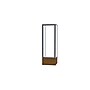 Ghent Keepsake 24"W x 72"H x 24"D Floor Case, Clear Back, Satin Finish, Lt. Oak Vinyl Base~#|#~m003188126_sc7