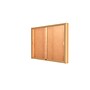 Ghent Legacy 48"W x 36"H x 4"D Wall Case, Cork Back, Autumn Oak Finish, Gold Trim~#|#~m003188143_sc7