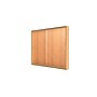Ghent Legacy 60"W x 48"H x 4"D Wall Case, Cork Back, Autumn Oak Finish, Gold Trim~#|#~m003188147_sc7