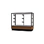 Ghent Merchandiser 48"W x 40"H x 20"D Counter Case, Dk. Bronze Finish, Lt. Oak Base~#|#~m003188149_sc7
