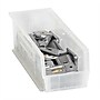 Partners Brand 18" x 8 1/4" x 9" Stack and Hang Bin Quill Brand, Clear, 6/Case~#|#~m003448907_sc7
