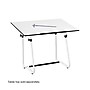 Safco® Drawing Table Base, White, 31 1/4" - 47"H x 32 1/4"W x 27 1/2"D~#|#~m003451260_sc7