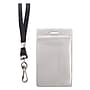 Advantus Resealable ID Badge Holder with Lanyard, Black & Clear, 20/Pack (91131)~#|#~m003500367_sc7