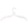 Nahanco 17" Plastic Jumbo Weight Dress Hanger, Clear, 100/Pack  (405)~#|#~m003551533_sc7