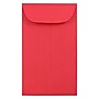 JAM Paper #3 Coin Business Colored Envelopes, 2.5 x 4.25, Red Recycled, Bulk 1000/Carton (356730541C)~#|#~m003562843_sc7