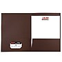 JAM Paper Two-Pocket Textured Linen Business Folders, Chocolate Brown, 50/Box(386LBRC)~#|#~m003563157_sc7